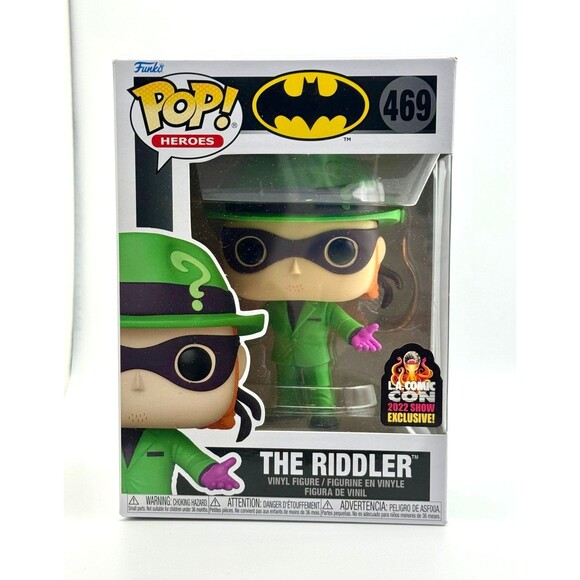 Funko Pop! The Riddler #469 – Batman DC Heroes L.A. Comic Con 2022 Exclusive - Picture 1 of 4
